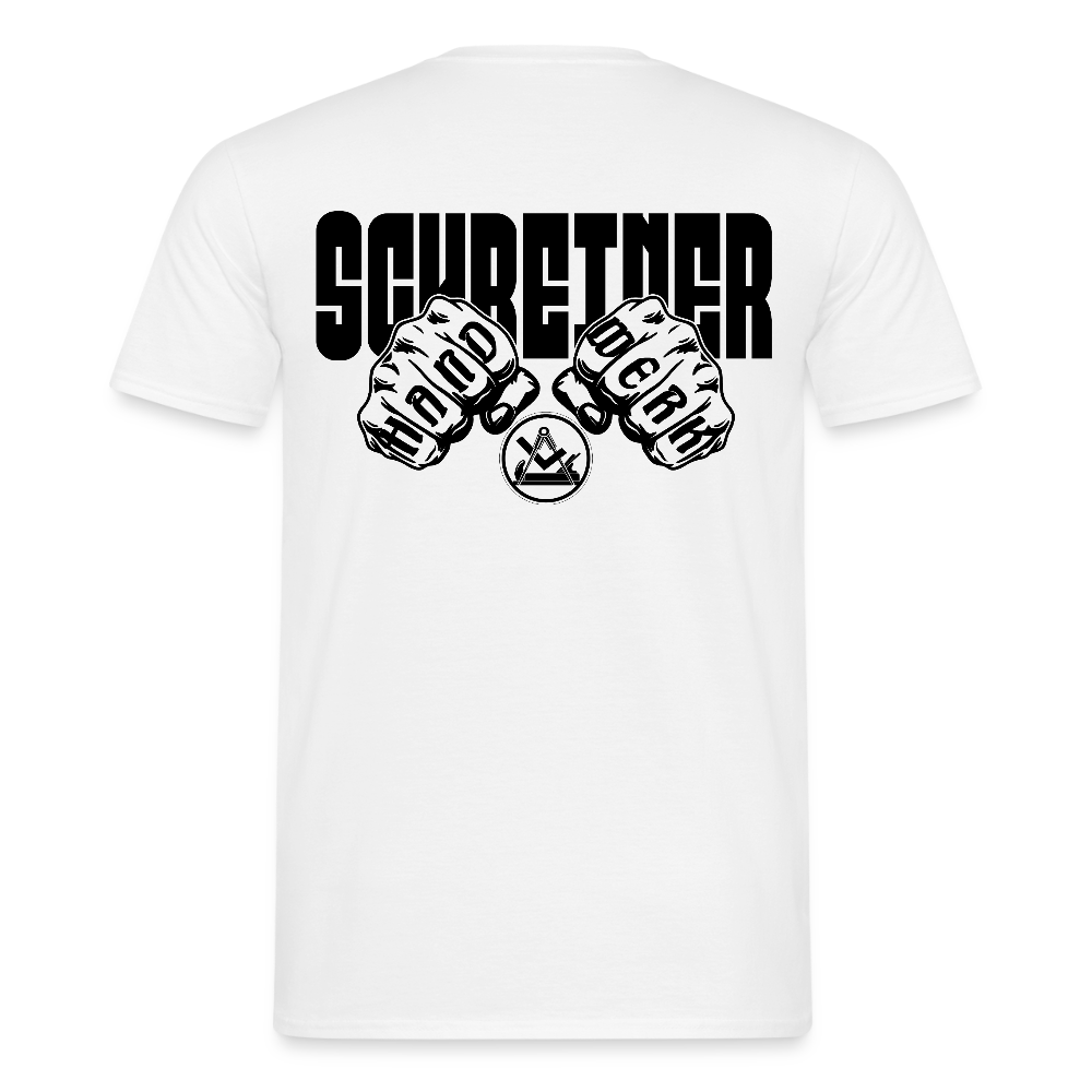 Unisex T-Shirt "Schreiner" Weiß Männer T-Shirt