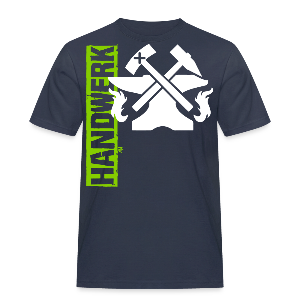 Unisex Workwear T-Shirt "Metallbauer" Navy Männer Workwear T-Shirt