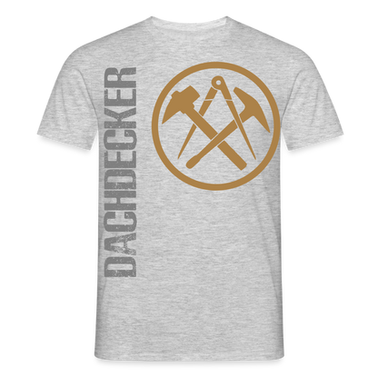 Unisex T-Shirt "Dachdecker" Grau meliert Männer T-Shirt