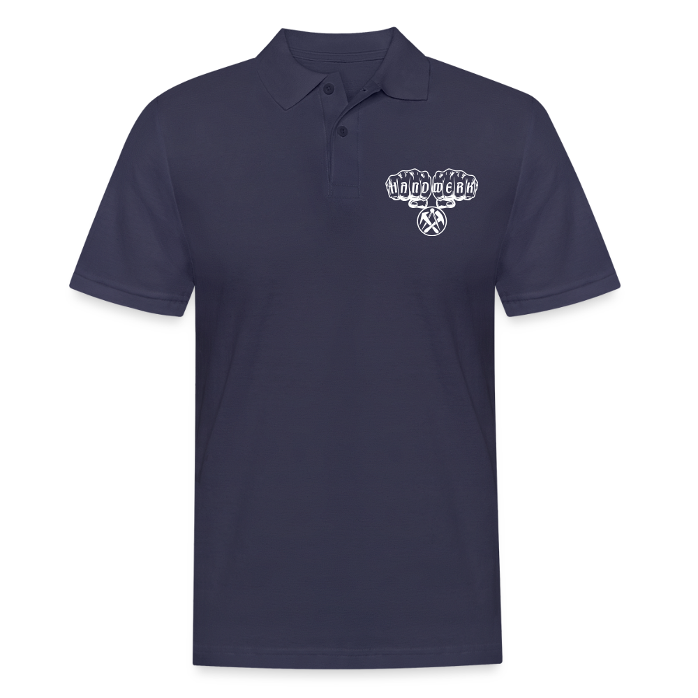 Männer Poloshirt "Dachdecker" Navy Männer Poloshirt