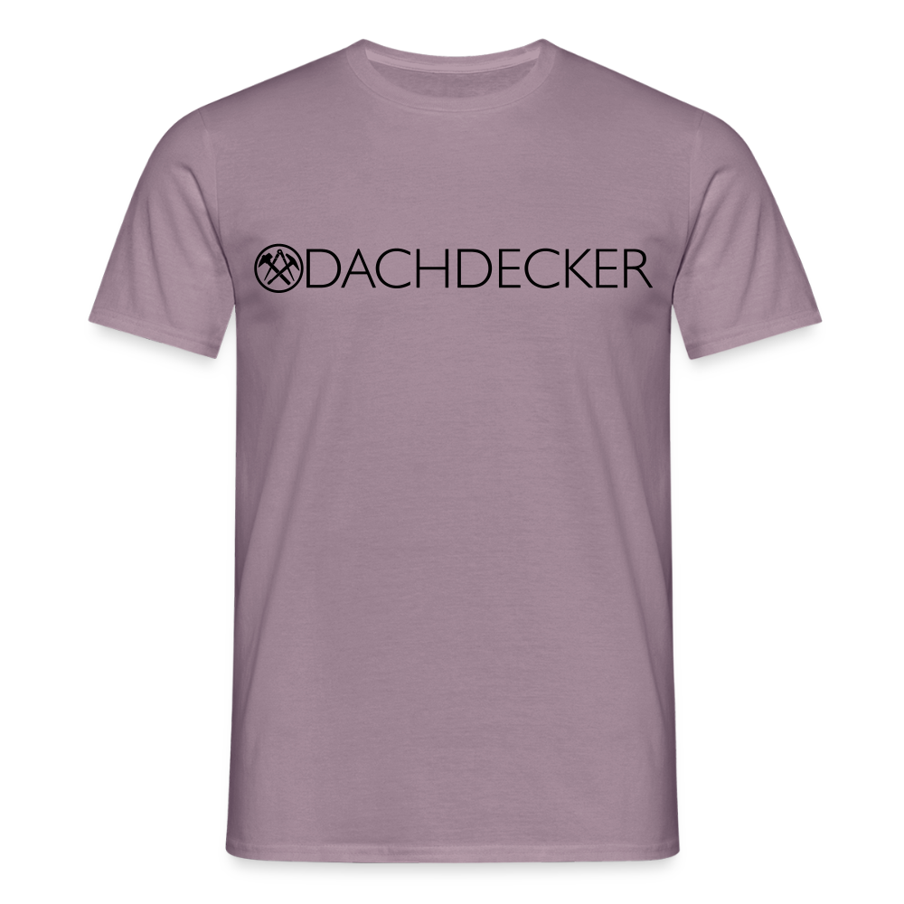Unisex T-Shirt "Dachdecker" Lilagrau Männer T-Shirt
