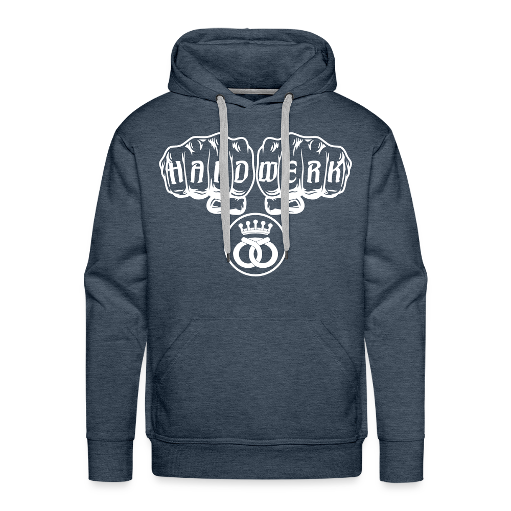 Männer Premium Hoodie "Bäcker" Jeansblau Männer Premium Hoodie