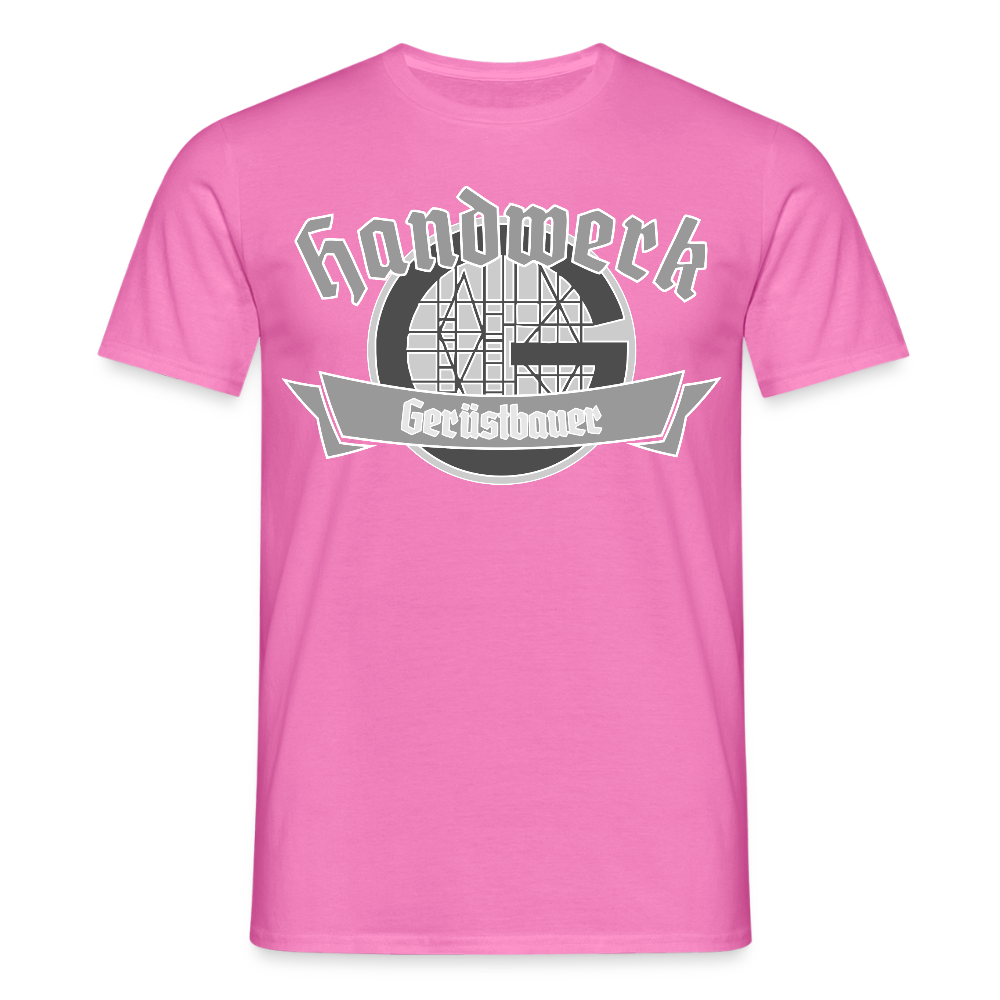Unisex T-Shirt "Gerüstbauer" Pink Männer T-Shirt