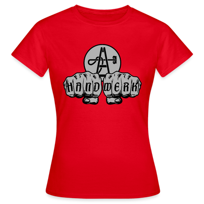 Frauen T-Shirt "Gebäudereiniger" Rot Frauen T-Shirt