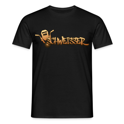 Unisex T-Shirt "Schweisser" Schwarz Männer T-Shirt