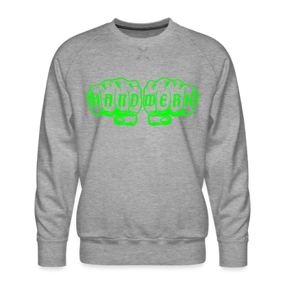 Unisex Premium Pullover "Klimatechniker" neongrün Männer Premium Pullover