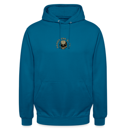 Unisex Hoodie "Handwerk-Rockt" (beidseitig bedruckt) - Tiefseeblau 