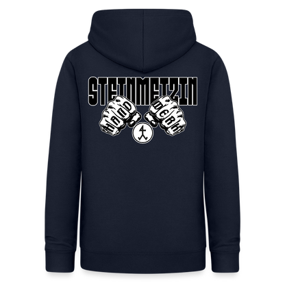 Frauen Hoodie "Steinmetzin" (beidseitig beruckt) Navy Frauen Hoodie
