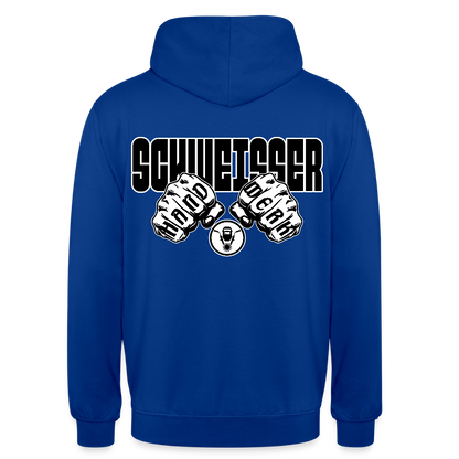 Unisex Hoodie "Schweisser" (beidseitig bedruckt) Royalblau Unisex Hoodie