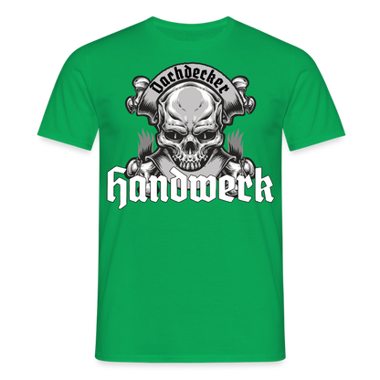 Unisex T-Shirt "Skull-Dachdecker" Kelly Green Männer T-Shirt