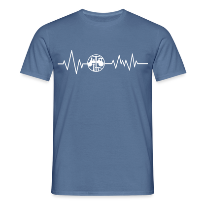Unisex T-Shirt "Strassenbauer" Taubenblau Männer T-Shirt