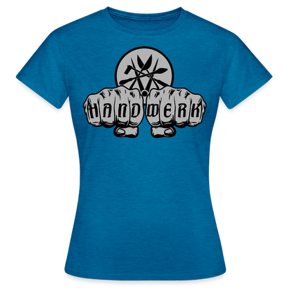 Frauen T-Shirt "Spengler" - Antikblaues Saphir meliert