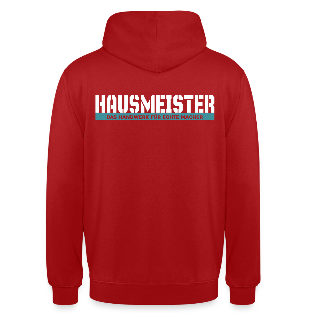 Unisex Hoodie HW-300 | MACHER "Hausmeister" Rot Unisex Hoodie {{ color }}