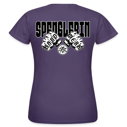 Frauen T-Shirt "Spenglerin" (beidseitig bedruckt) - Dunkellila
