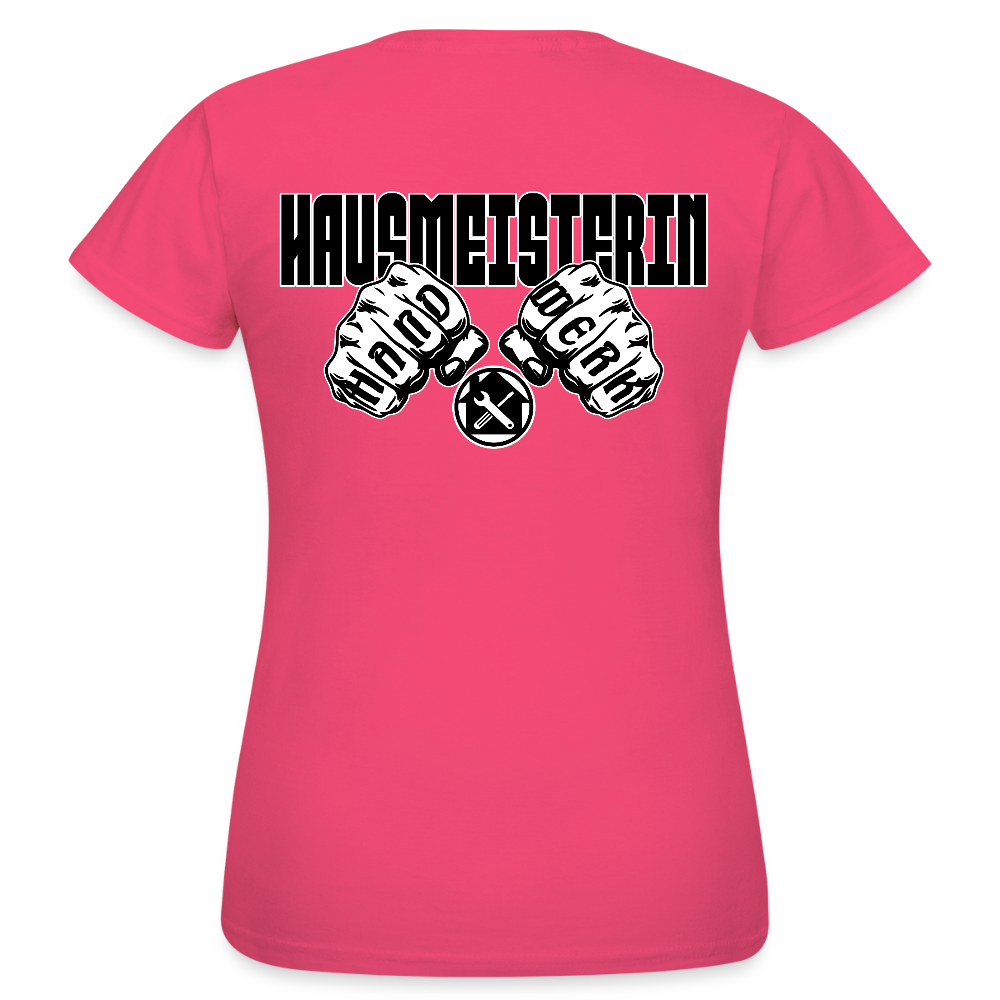 Frauen T-Shirt "Hausmeisterin" (beidseitig bedruckt) Azalea Frauen T-Shirt