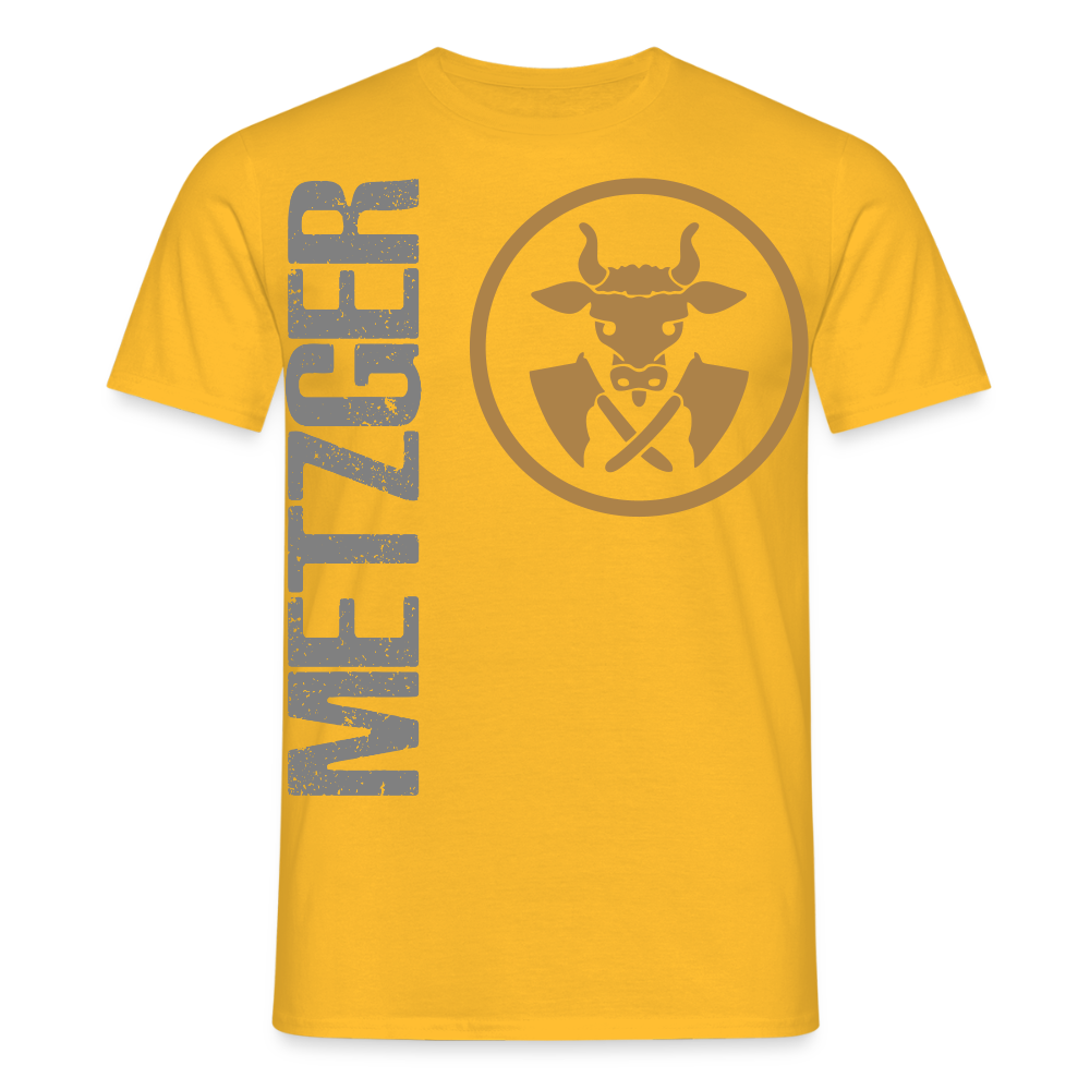 Unisex T-Shirt "Metzger" Gelb Männer T-Shirt