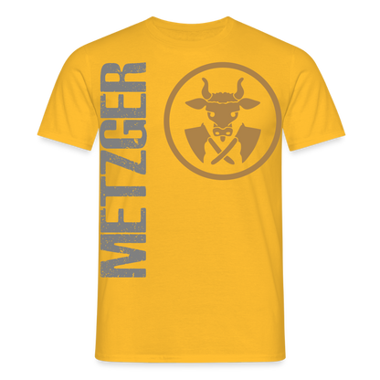 Unisex T-Shirt "Metzger" Gelb Männer T-Shirt