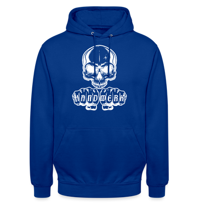 Unisex Hoodie "Skull-Handwerk" Royalblau Unisex Hoodie