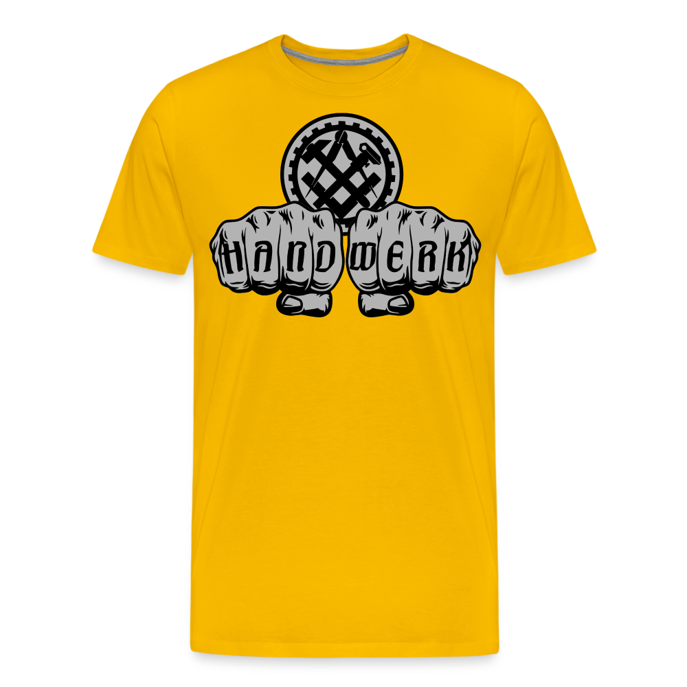 Männer Premium T-Shirt "Mechaniker" - Sonnengelb