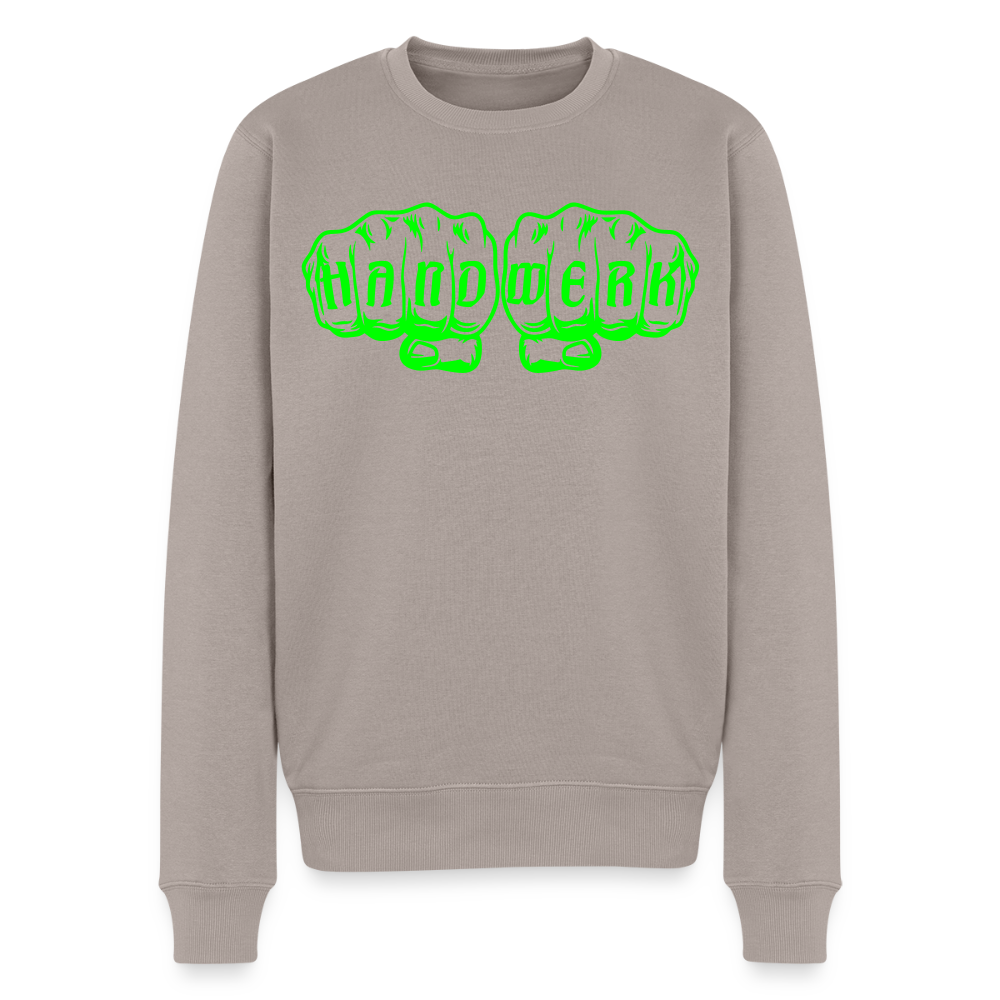 Unisex Premium Pullover "Isolierer" neongrün Taupe Männer Premium Pullover