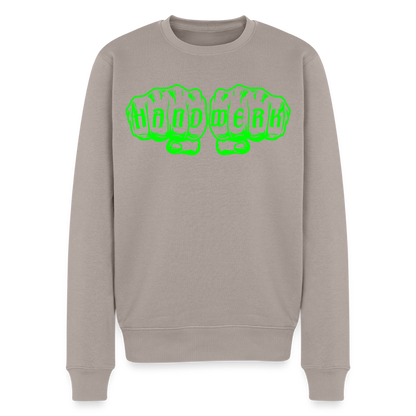 Unisex Premium Pullover "Isolierer" neongrün Taupe Männer Premium Pullover