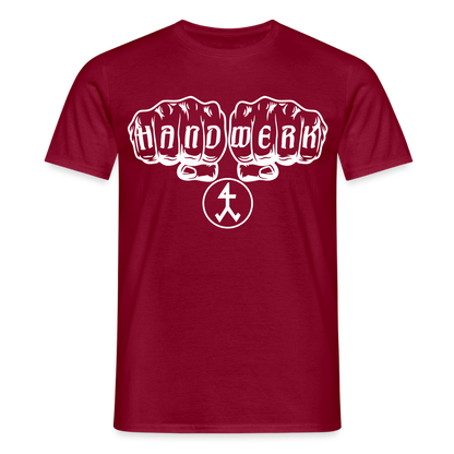 Unisex T-Shirt "Steinmetz" Ziegelrot Männer T-Shirt