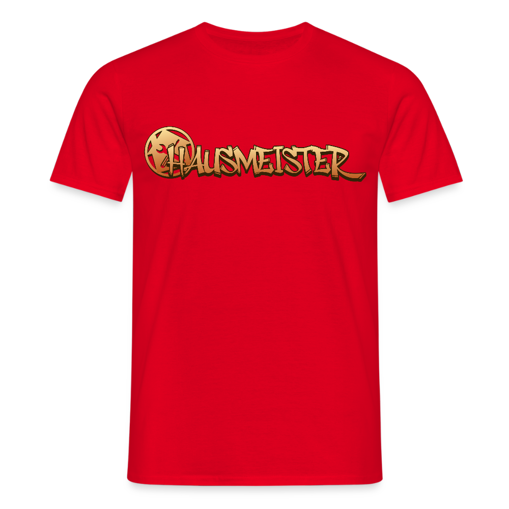 Unisex T-Shirt "Hausmeister" Rot Männer T-Shirt