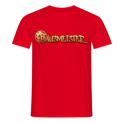 Unisex T-Shirt "Hausmeister" Rot Männer T-Shirt