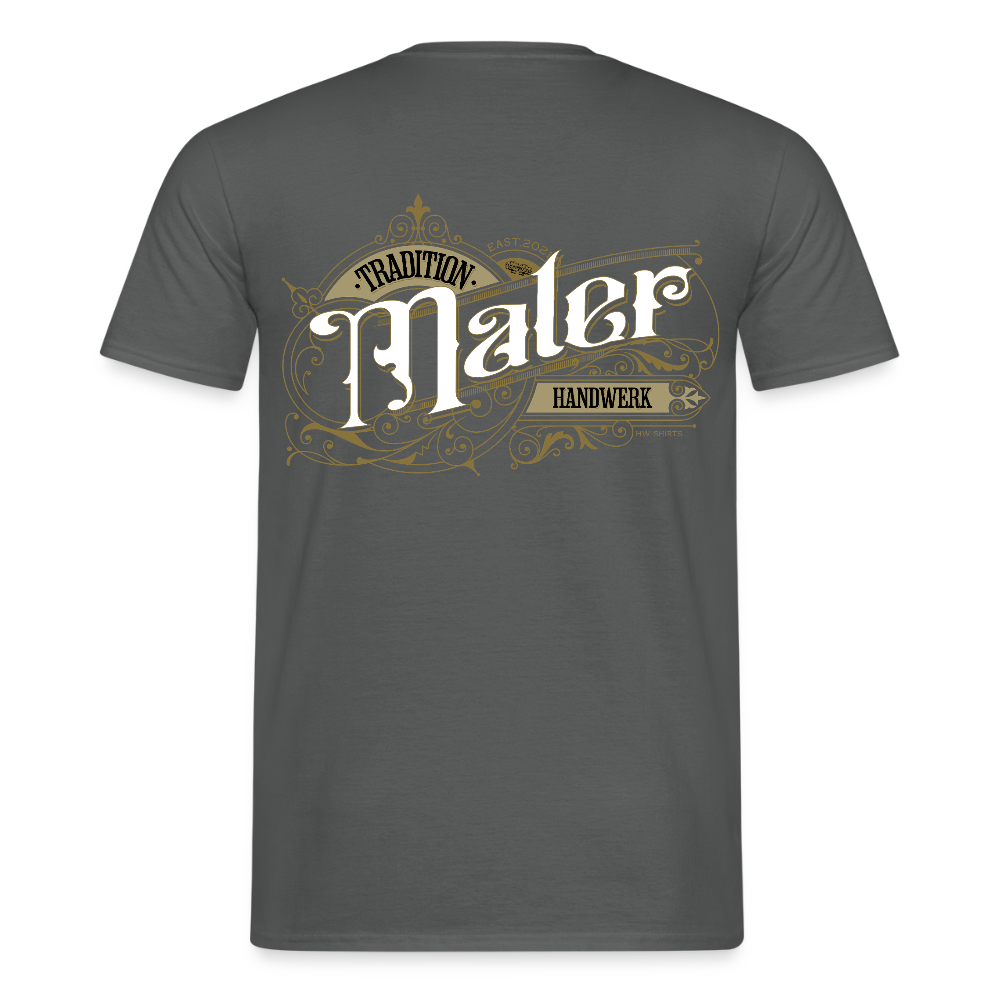 Unisex T-Shirt "Maler" Nostalgie Handwerk Anthrazit Männer T-Shirt