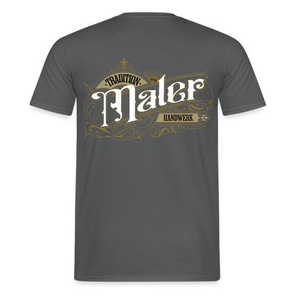 Unisex T-Shirt "Maler" Nostalgie Handwerk Anthrazit Männer T-Shirt
