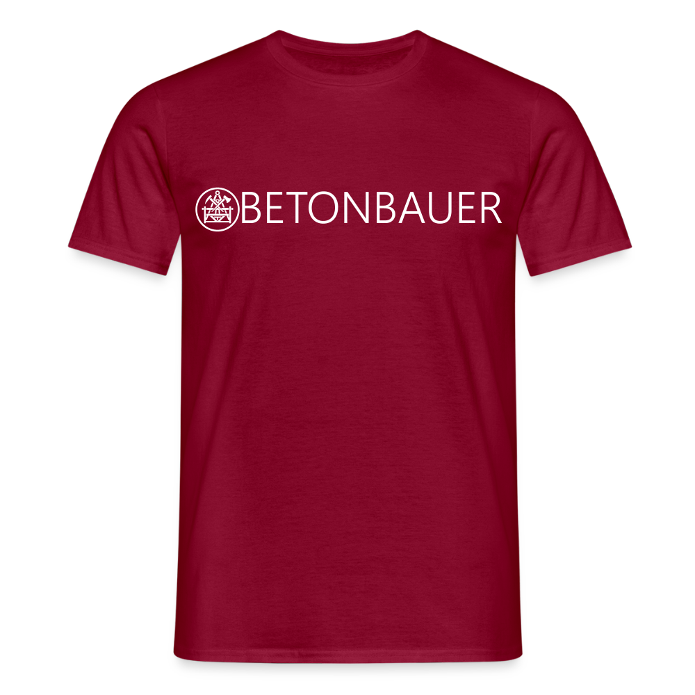 Unisex T-Shirt "Betonbauer" Ziegelrot Männer T-Shirt
