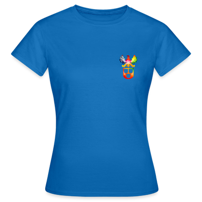 Frauen T-Shirt "Maler" (beidseitig bedruckt) - Royalblau