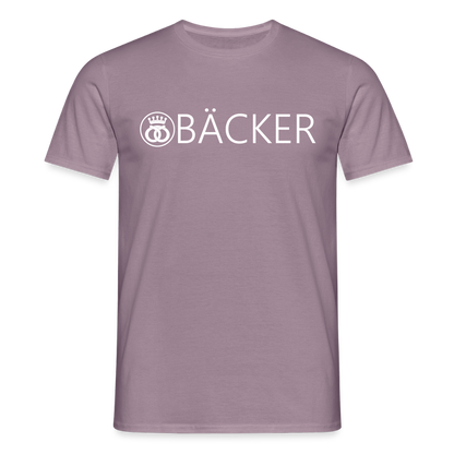 Unisex T-Shirt "Bäcker" Lilagrau Männer T-Shirt