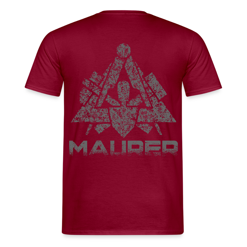 Unisex T-Shirt "Maurer" Ziegelrot Männer T-Shirt