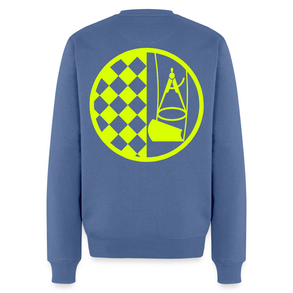 Unisex Premium Pullover "Bodenleger" neongelb Männer Premium Pullover