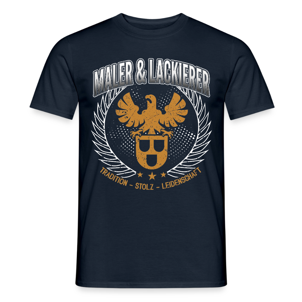 Männer T-Shirt von Spreadconnect mit Tradition-Design, unisex, aus Baumwolle, mit Druckmotiv für Maler und Lackierer.