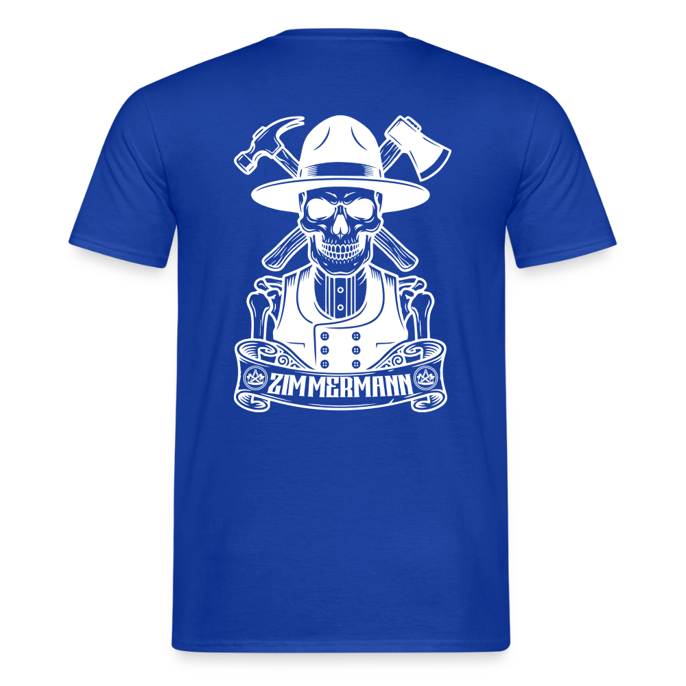 Unisex Handwerker T-Shirt von Spreadconnect mit Skull & Zunft Design, beidseitig bedruckt, aus weichem Baumwollstoff.
