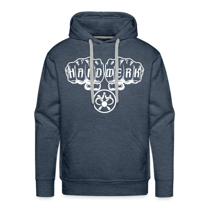 Männer Premium Hoodie "Drechsler" Jeansblau Männer Premium Hoodie