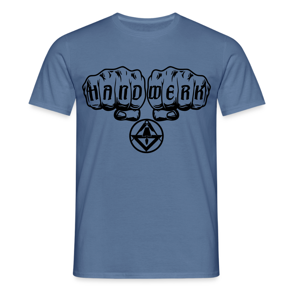 Unisex T-Shirt "Stuckateur" Taubenblau Männer T-Shirt