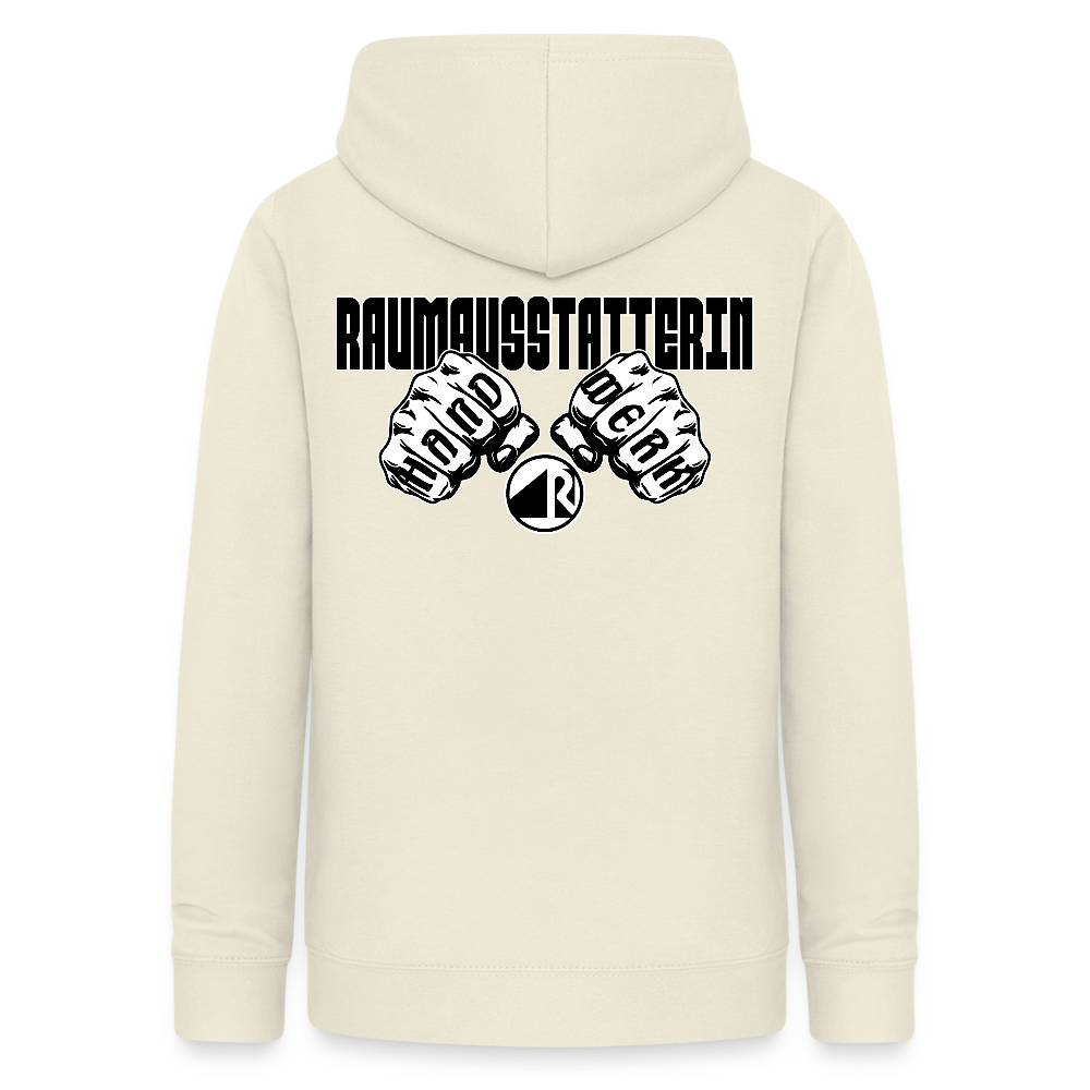 Frauen Hoodie "Raumausstatterin" (beidseitig beruckt) Vanille-Milchshake Frauen Hoodie
