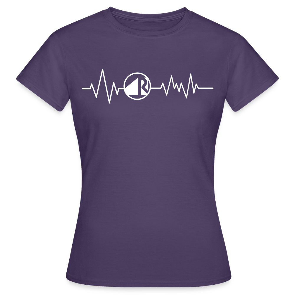 Frauen T-Shirt "Raumausstatter" Dunkellila Frauen T-Shirt