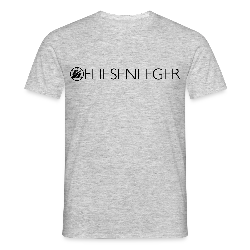 Unisex T-Shirt "Fliesenleger" Grau meliert Männer T-Shirt
