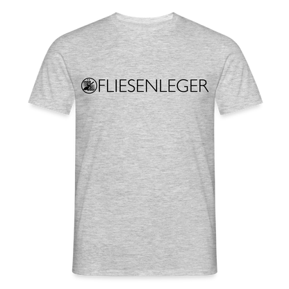 Unisex T-Shirt "Fliesenleger" Grau meliert Männer T-Shirt