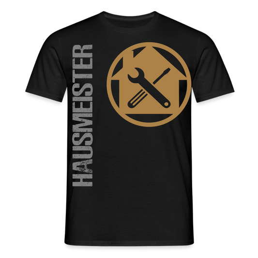 Unisex T-Shirt "Hausmeister" - Schwarz