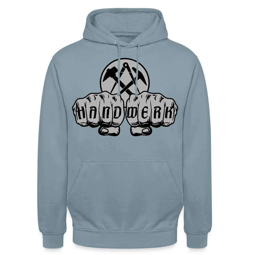 Unisex Hoodie "Dachdecker" Nebelblau Unisex Hoodie