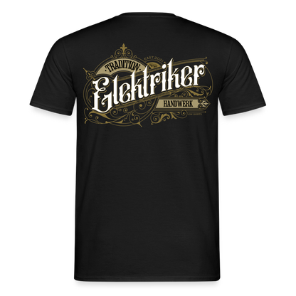 Unisex T-Shirt "Elektriker"-Nostalgie Schwarz Männer T-Shirt {{ color }}