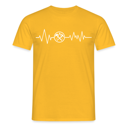 Unisex T-Shirt "Dachdecker" Gelb Männer T-Shirt