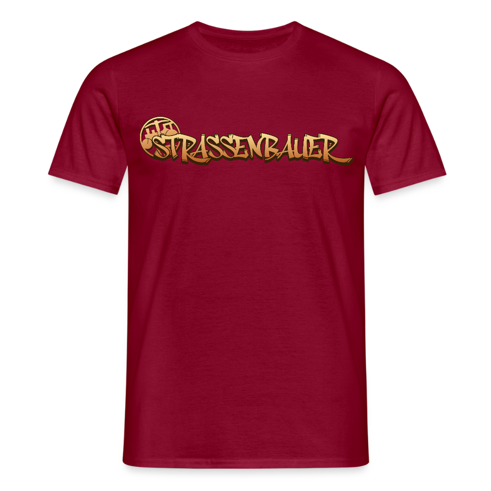 Unisex T-Shirt "Strassenbauer" Ziegelrot Männer T-Shirt