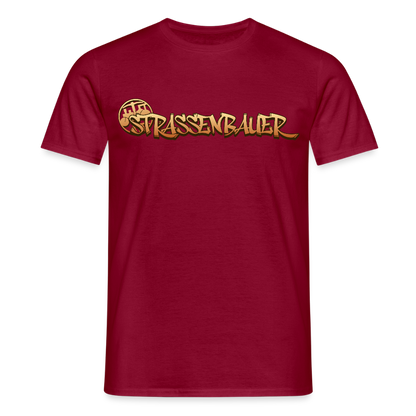 Unisex T-Shirt "Strassenbauer" Ziegelrot Männer T-Shirt