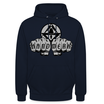Unisex Hoodie "Stuckateur" Navy Unisex Hoodie